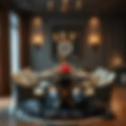 Elegant dining setup showcasing a 120 cm table