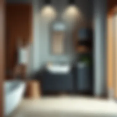 Stylish Bathroom Cabinet in a Compact Space Stylish bathroom cabinet in a compact space