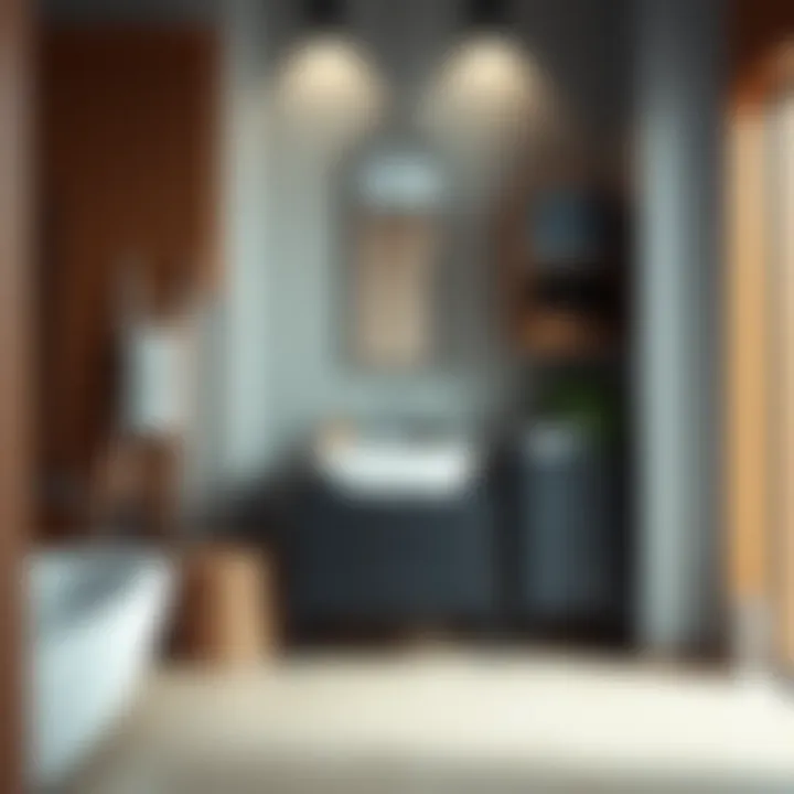 Stylish Bathroom Cabinet in a Compact Space Stylish bathroom cabinet in a compact space