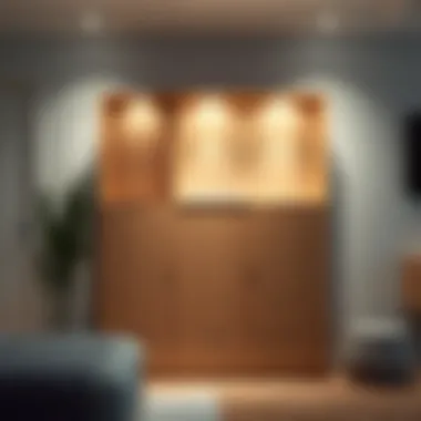 Sleek Modern Storage Solution Elegant multi-purpose storage unit featuring a modern design