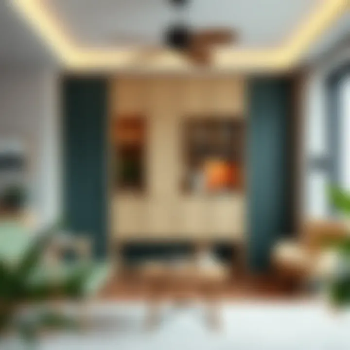 Versatile Interior Layout Interior layout showcasing the versatility of a multi-purpose cabinet