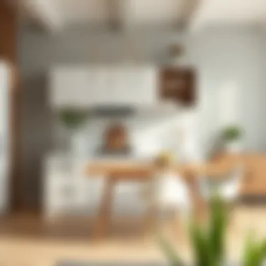 Stylish decor around a functional kitchen table