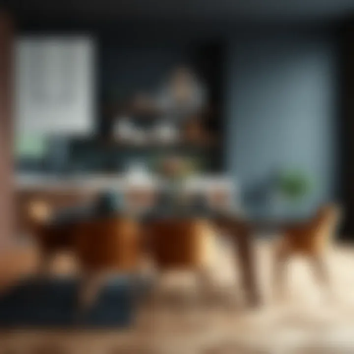 Elegant 80x80 kitchen table with modern decor