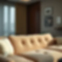 Spotless sofa after professional cleaning