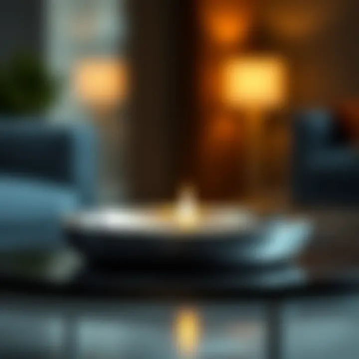 Sleek Metal Ashtray Stylish metal ashtray with a sleek surface