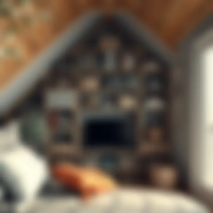 Functional attic storage solutions with organized compartments