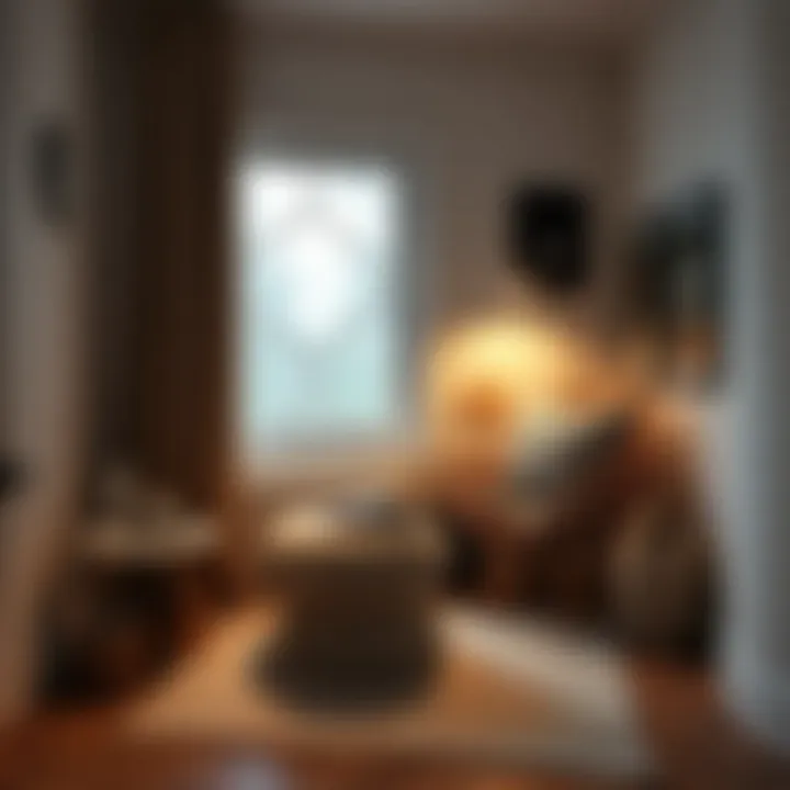 Cozy Reading Nook with Footrest Footrest enhancing a cozy reading nook