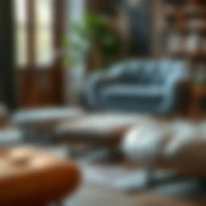 Diverse Materials in Footrests Various footrest materials showcasing design diversity