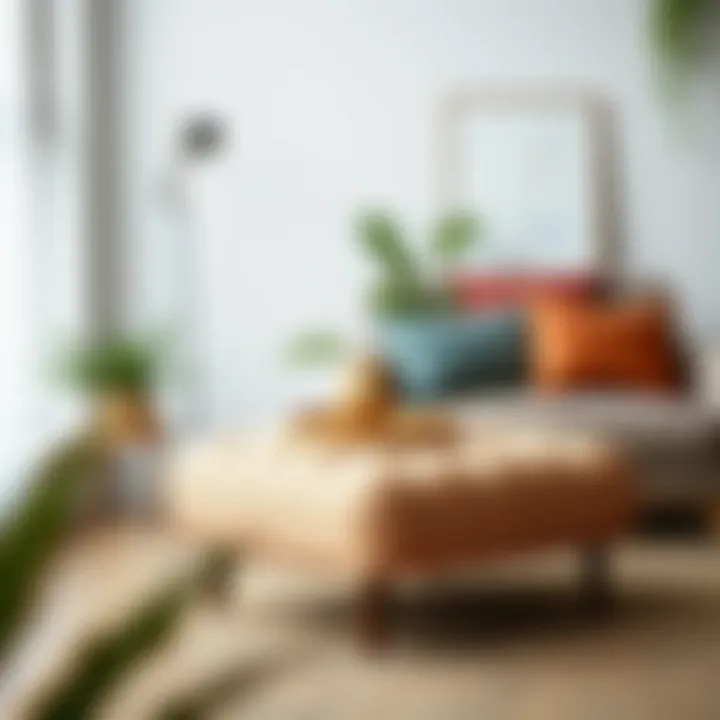 Footstool as a Decorative Element Footstool used as a decorative element