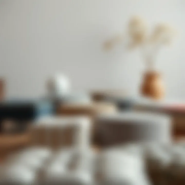 Variety of Footstool Materials Different materials of footstools displayed