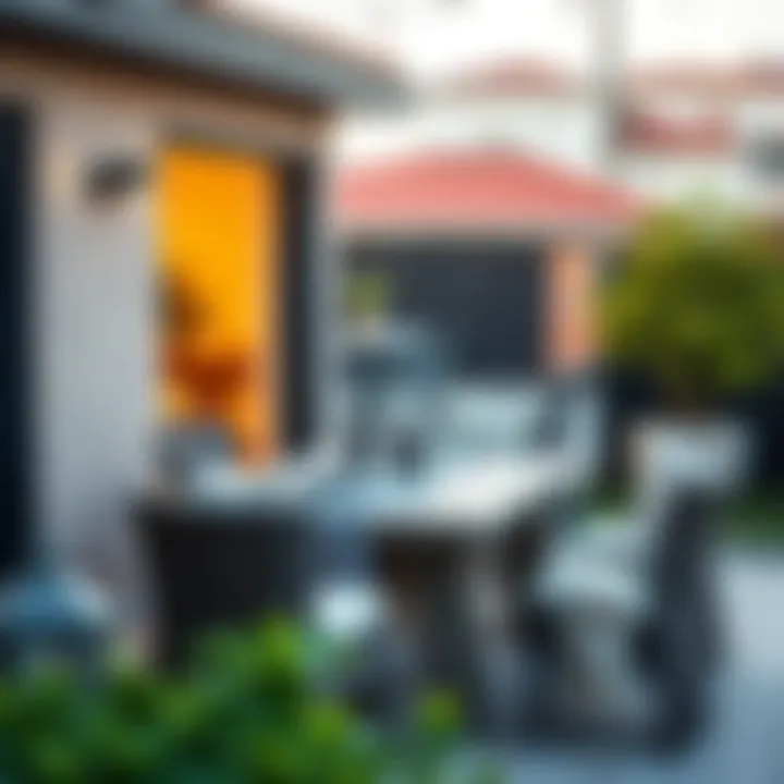 Functional outdoor dining area