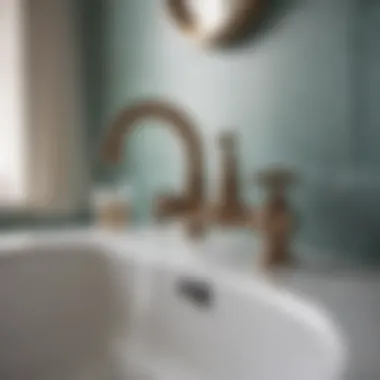 Intricate Detailing of a Vintage Bathroom Faucet Vintage style bathroom faucet with intricate detailing