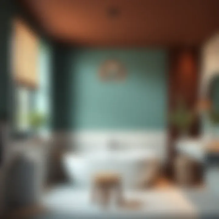 Trendy color palettes for bathroom ceiling finishes