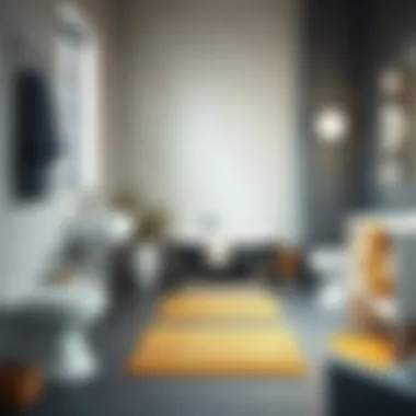 Variety of bathroom mats in different styles