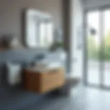 Elegant bathroom organizer showcasing modern design