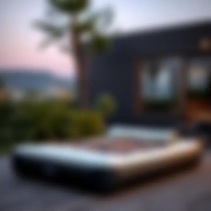 Versatile Outdoor Use of Bauhaus Bed Bauhaus inflatable bed being easily set up outdoors