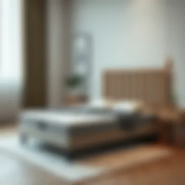 Comfortable Mattress on Single Bed Base Comfortable mattress on single bed base