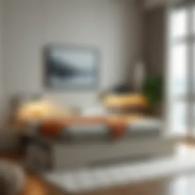 Functional Storage Solutions in Single Bed Base Functional storage solutions in single bed base