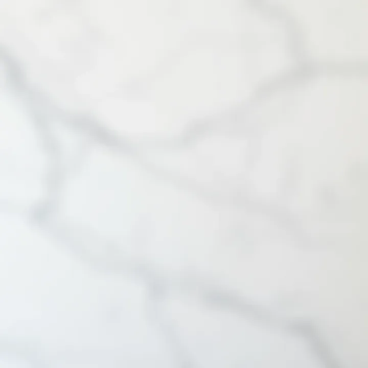 Intricate Patterns of White Marble Close-up of white marble surface showcasing intricate patterns