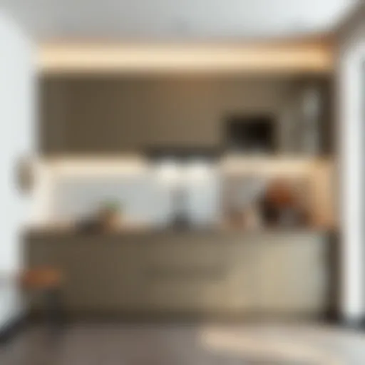 Sleek modern kitchen cabinet design showcasing functionality