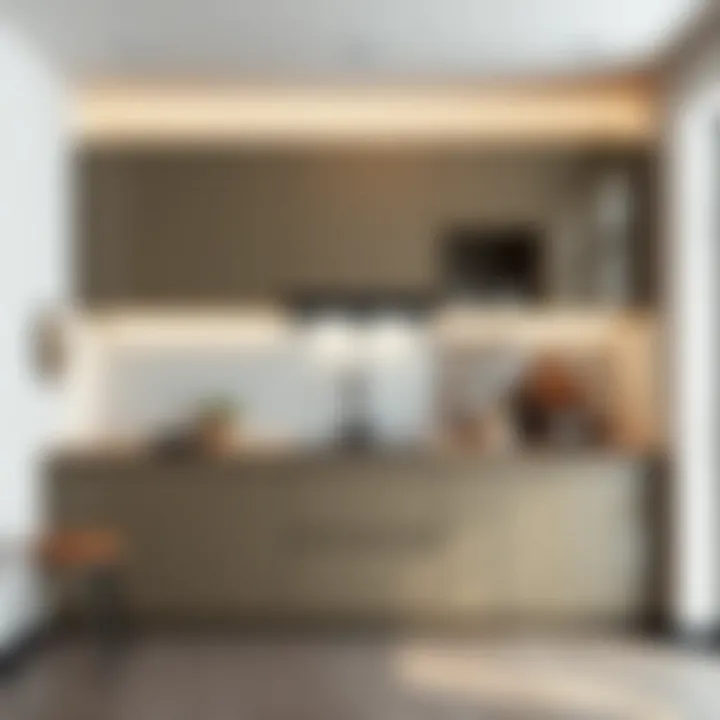 Sleek modern kitchen cabinet design showcasing functionality