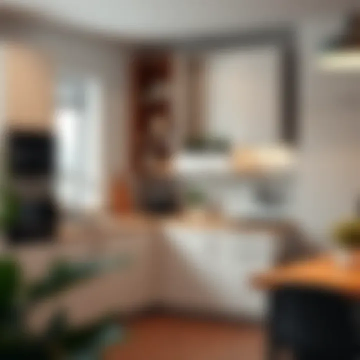 Stylish one-meter kitchen cabinet with optimal space utilization