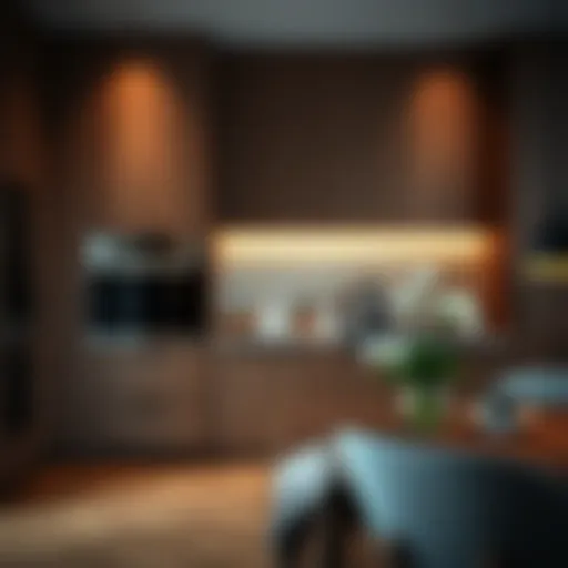 Elegant brown built-in kitchen appliances enhancing modern decor