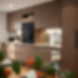 Sleek drawer design of a built-in oven cabinet