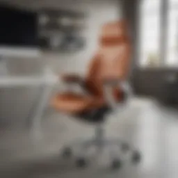 Luxurious office chair showcasing ergonomic design