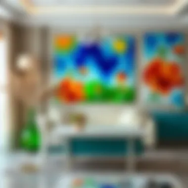 Vibrant glass painting creations showcasing creativity