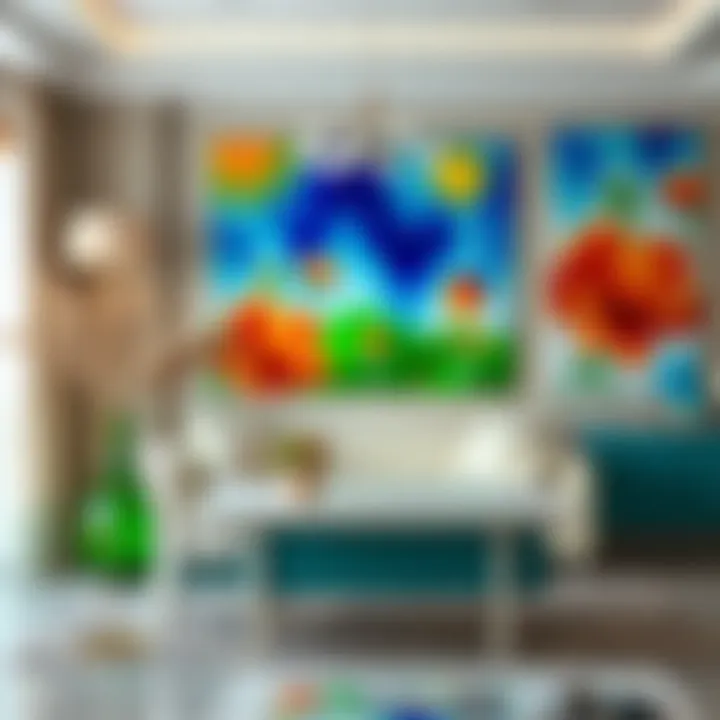 Vibrant glass painting creations showcasing creativity