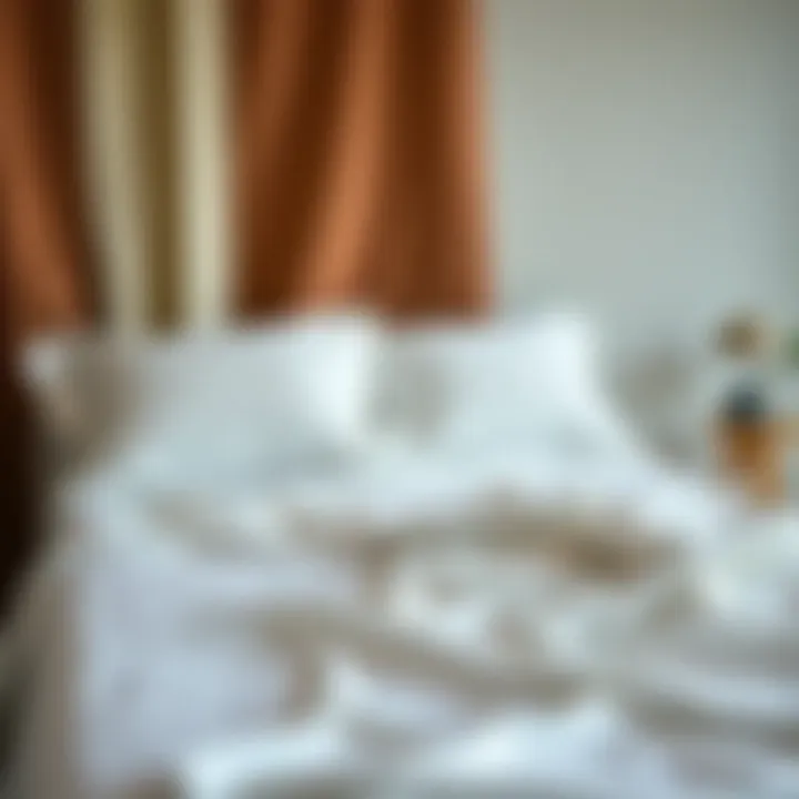 Care instructions for maintaining fitted sheets displayed gracefully