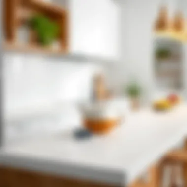 Care tips for maintaining white kitchen countertops