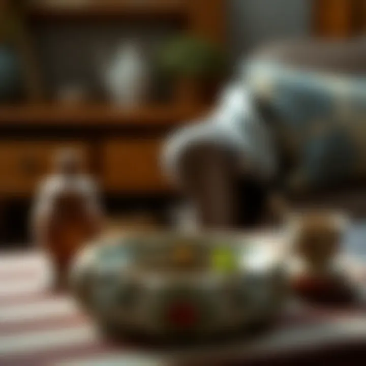 Vintage-inspired ceramic ashtray highlighting traditional craftsmanship