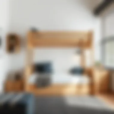 Modern bunk bed with safety features