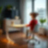 A beautifully designed ergonomic desk for children