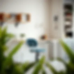 A stylish children's study desk with ergonomic design