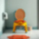 Colorful children's toilet training seat