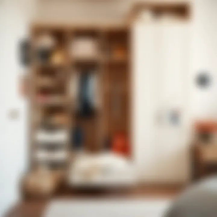 Functional children's wardrobe with smart storage solutions