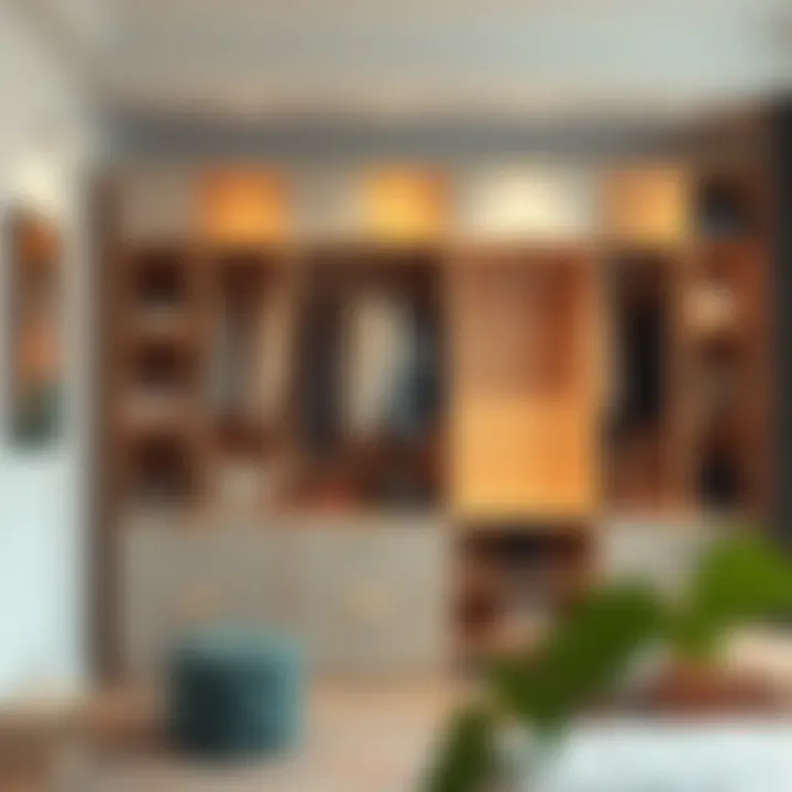 Modern wardrobe design integrating playfulness and structure