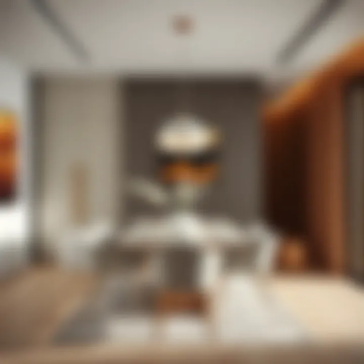 Contemporary dining room with minimalist decor