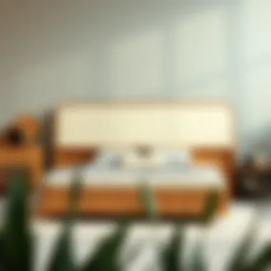 Contemporary Triple Bed with Unique Features Contemporary triple bed with unique features