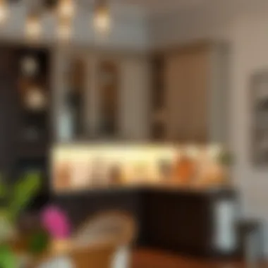 Elegance of Corner Kitchen Cabinets in Interior Design Elegant corner kitchen cabinet blending with interior decor