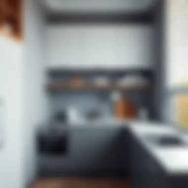 Modern Design of Corner Kitchen Cabinets Stylish corner kitchen cabinet showcasing modern design