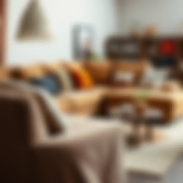 Variety of fabric swatches for corner sofa covers displayed artistically