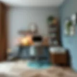 Stylish corner study desk design