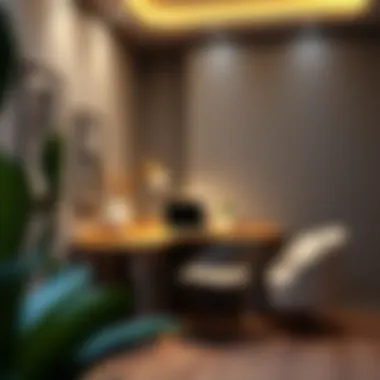 Elegant Corner Workspace Arrangement Elegant corner workspace arrangement