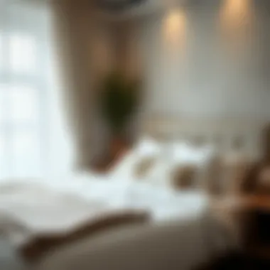 Cozy bedroom with a plush double bed and decorative pillows