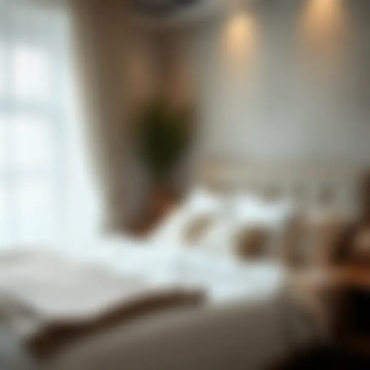 Cozy bedroom with a plush double bed and decorative pillows