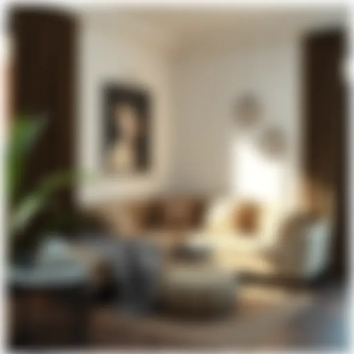 Cozy corner seating with decorative cushions and throws